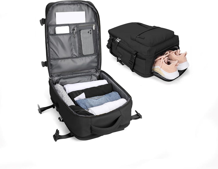 BJLFS Vakuum Rucksack Handgepäck Ryanair Gross Reiserucksack Handgepäck Flugzeug,Airbag Rucksack mit
