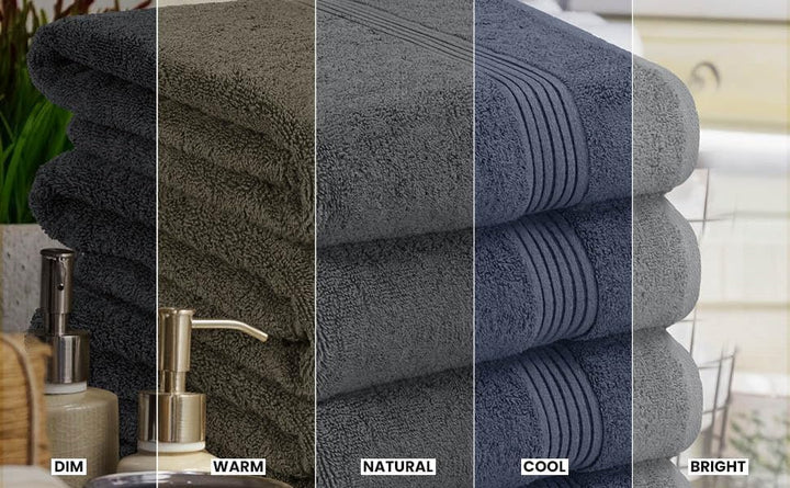 Utopia Towels - 4er-Pack Badetücher Set Premium 100% ringgesponnene Baumwolle 69 x 137 cm Handtücher