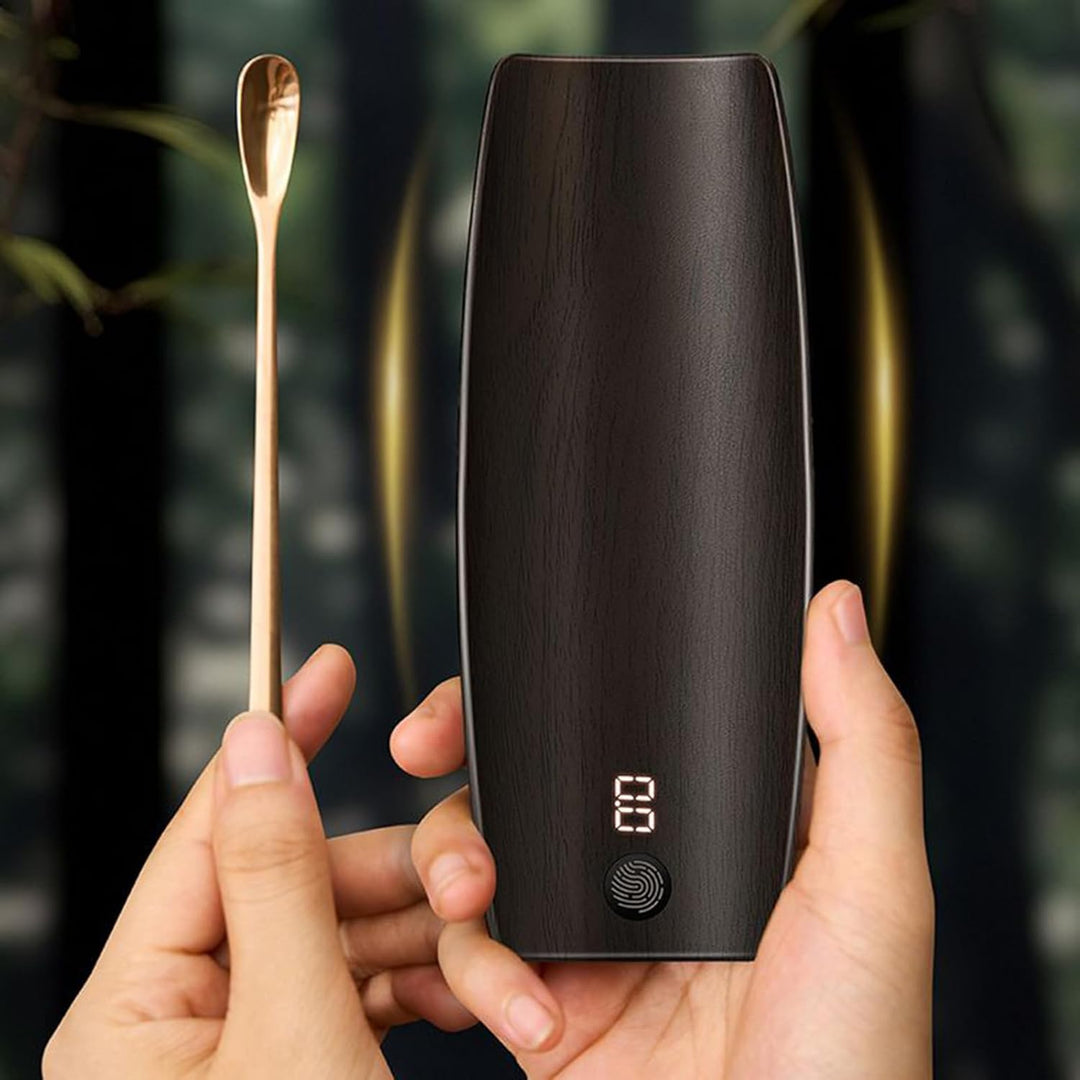 Matcha Teewaage, 0,1g Genauigkeit Elektronische Waage Wiederaufladbar, 500g Wiegegerät Tee Kaffee Me