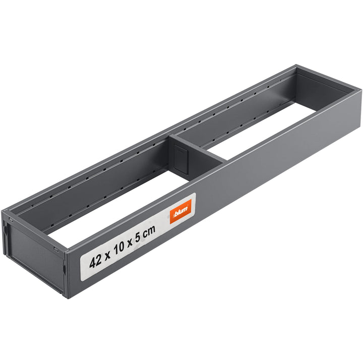 BLUM AMBIA-LINE Schubkastenrahmen schmal, NL450mm, Stahl oriongrau matt