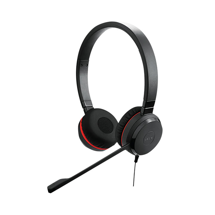 Jabra Evolve 20 UC Stereo Headset – Unified Communications Headphones for VoIP Softphone with Passiv