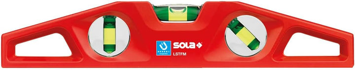 SOLA LSTFM Magnetische Torpedowaage aus Aluminiumdruckguss, mit 3 60% vergrösserten Libellen, 25,4 c