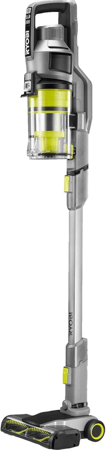 RYOBI 18 V ONE+ Akku-Staubsauger RSVS18-0, 30 AW Saugleistung, Dual-Zyklonen, HEPA-Filter, LED-Düse,