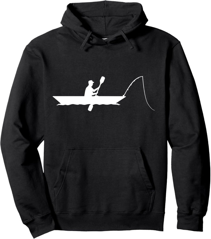Kajak Angeln Angler Pullover Hoodie