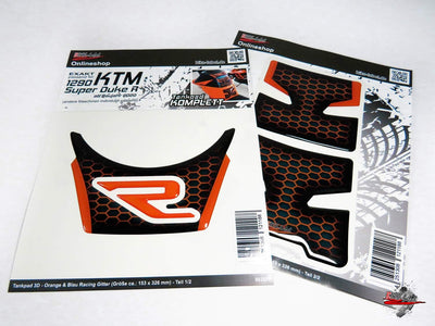 BIKE-label Tankpad Set kompatibel für KTM 1290 Super Duke R ab BJ 2020-850000