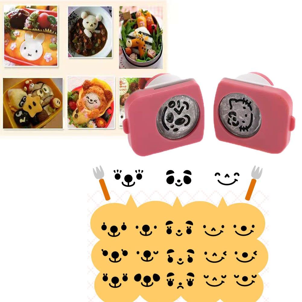 1 x Cartoon-Laver-Seetang-Nori-Ausstecher, Onigiri-Stanzstempel, DIY, Babymahlzeit, lächelndes Gesic