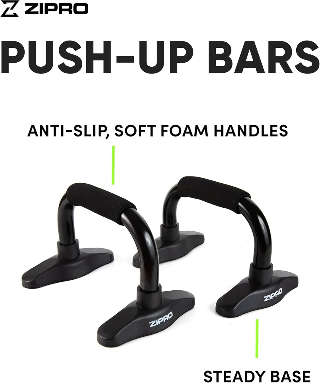 Zipro Liegestützgriffe mit Schaumstoffgriff, Fitness Push-Up Bars, Body Building Zubehör für Männer