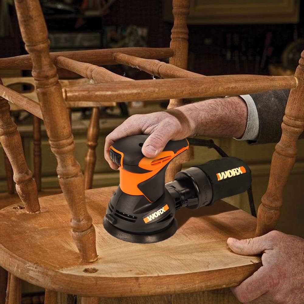 WORX WX652.1 Roto-Schwingschleifer 300W - Schleifdurchmesser 125 mm - Schleifen auf Vielzahl von Mat