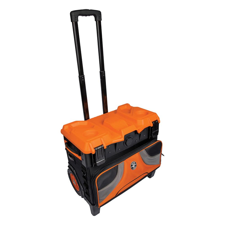 Klein Tools 55473RTB Rolling Tool Bag, Tradesman Pro Tool Master, 113,4 kg Traglast Hard-Top mit 20,