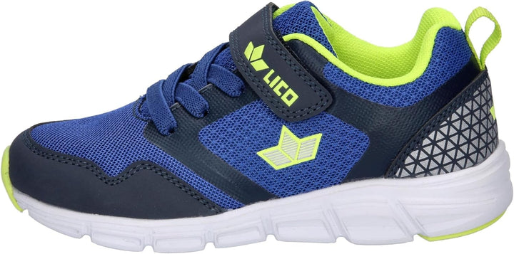 Lico Unisex Kinder Francis Vs Sneaker 28 EU Blau Marine Lemon, 28 EU Blau Marine Lemon