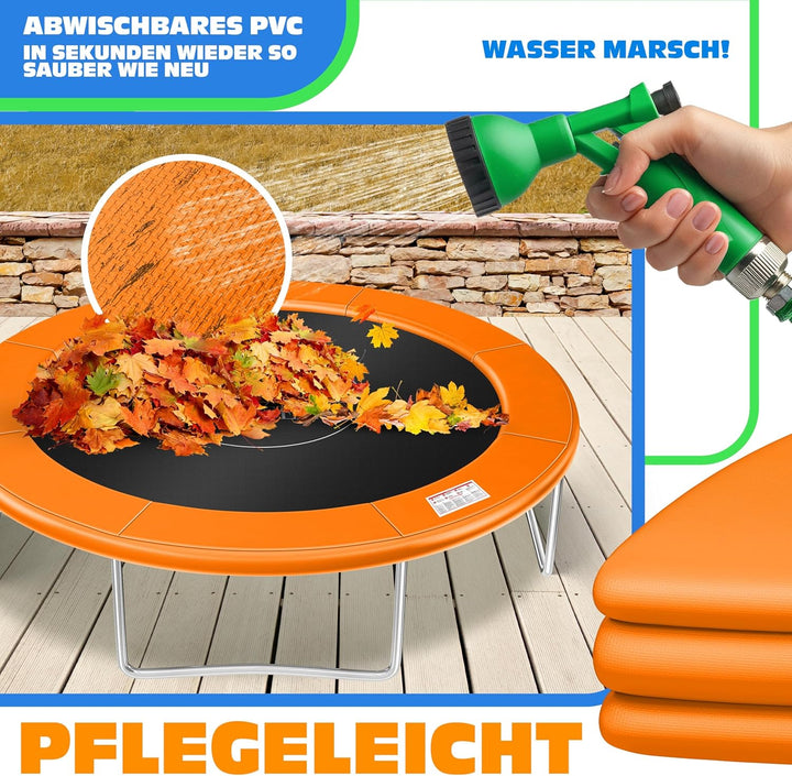 KESSER® - Trampolin Randabdeckung Ø 244, 305, 366, 426 cm, 30cm breit 100% UV-beständig reissfest Fe