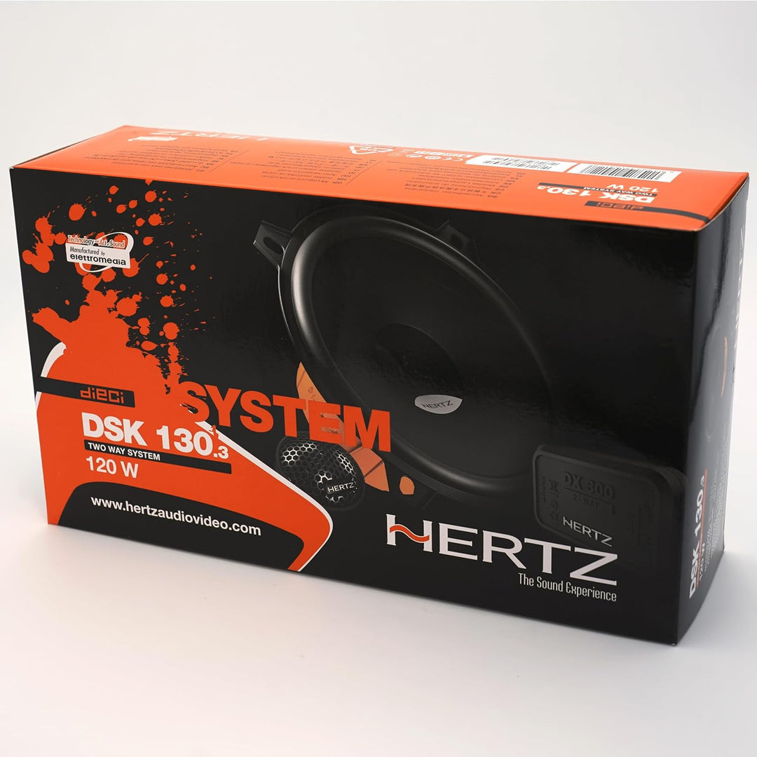 Hertz DSK 130.3 Lautsprecher Auto, Schwarz