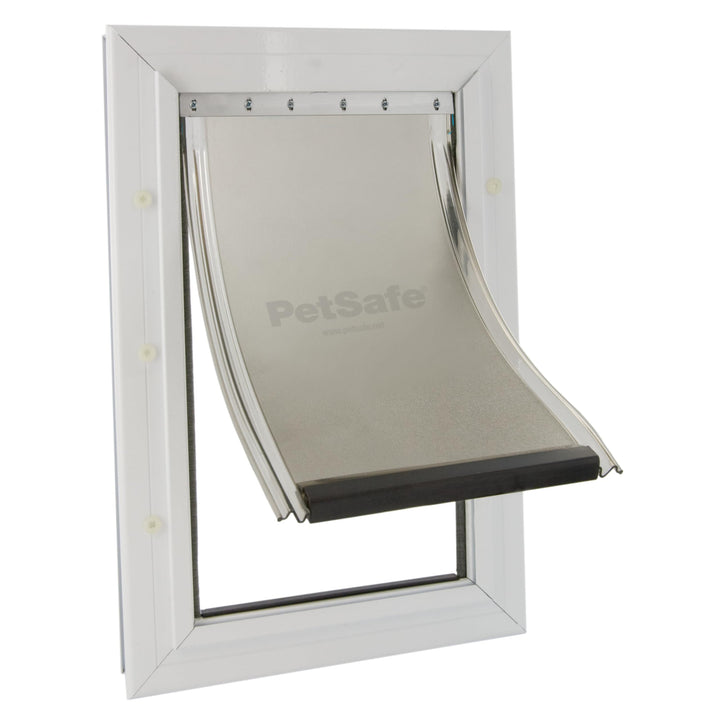 PetSafe Staywell Aluminium Hundeklappe, Langlebiger Aluminium-Rahmen, Magnetverschluss, Für Hunde bi