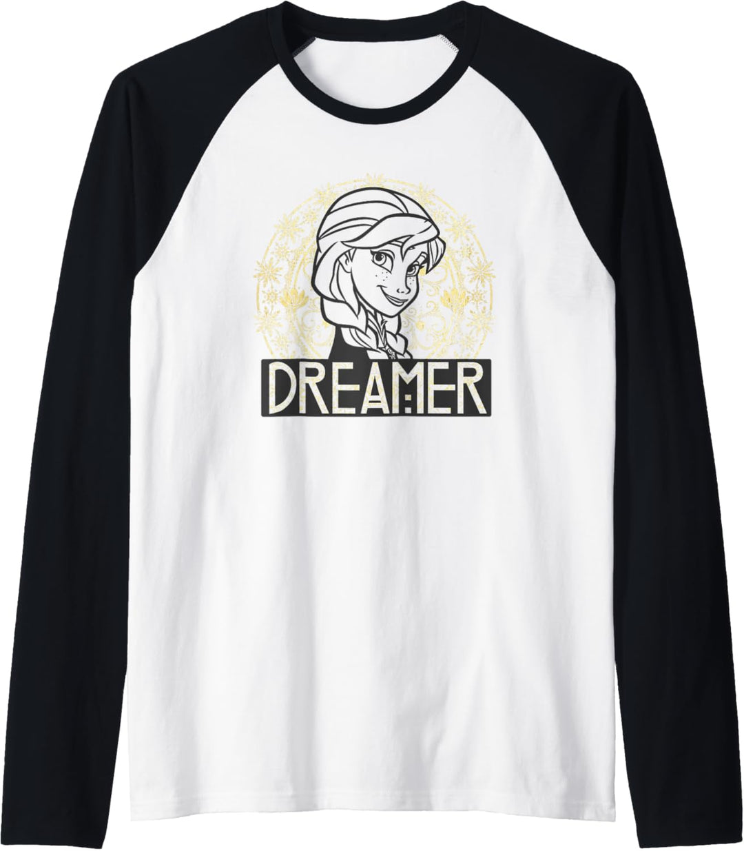 Disney Frozen Elsa Gold Arched Dreamer Raglan