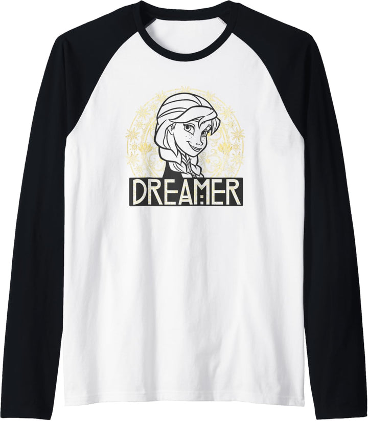 Disney Frozen Elsa Gold Arched Dreamer Raglan
