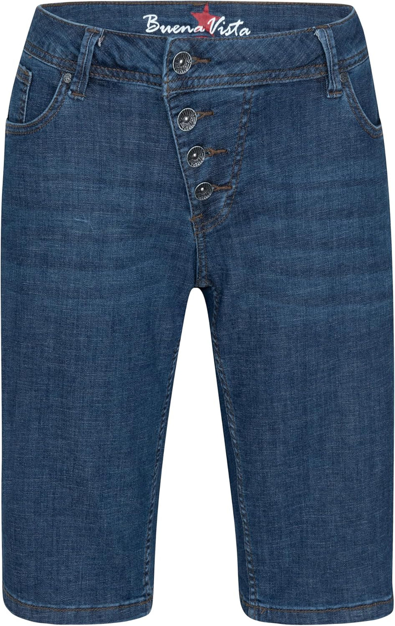 Buena Vista Damen Jeans Malibu-Short Cross Denim (as3, Alpha, l, Regular, Regular, Dark Stone)