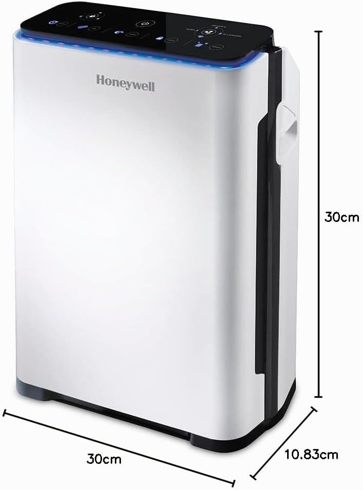 Honeywell Premium-Luftreiniger (True HEPA, Allergie, Luftqualitätssensor, CADR 204 m3/h, 4-stufige F