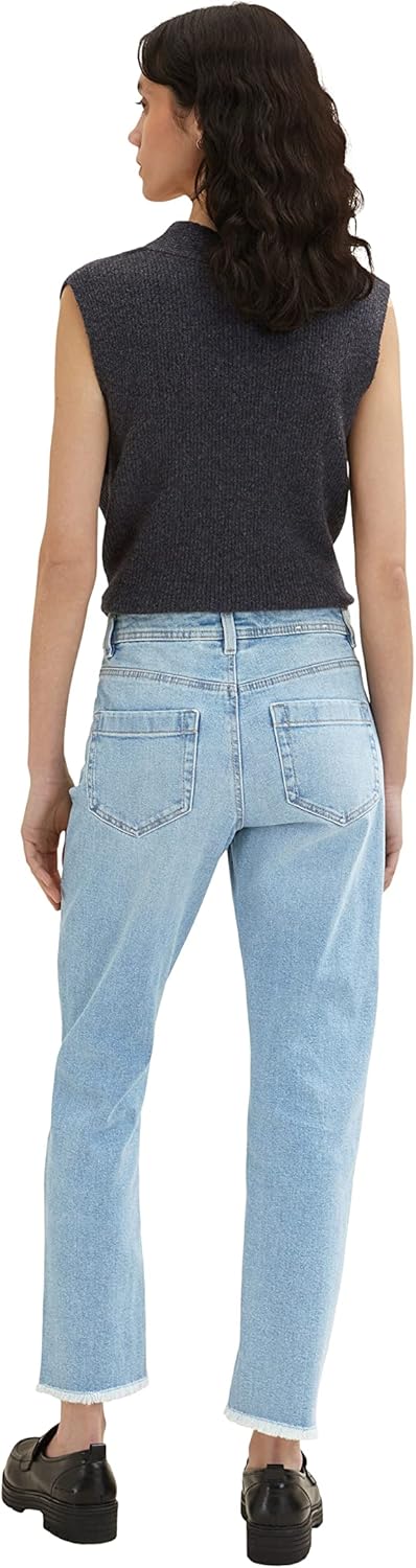 TOM TAILOR Damen Kate Vintage Straight Jeans 25W / 28L 10142 - Light Stone Blue Denim, 25W / 28L 101