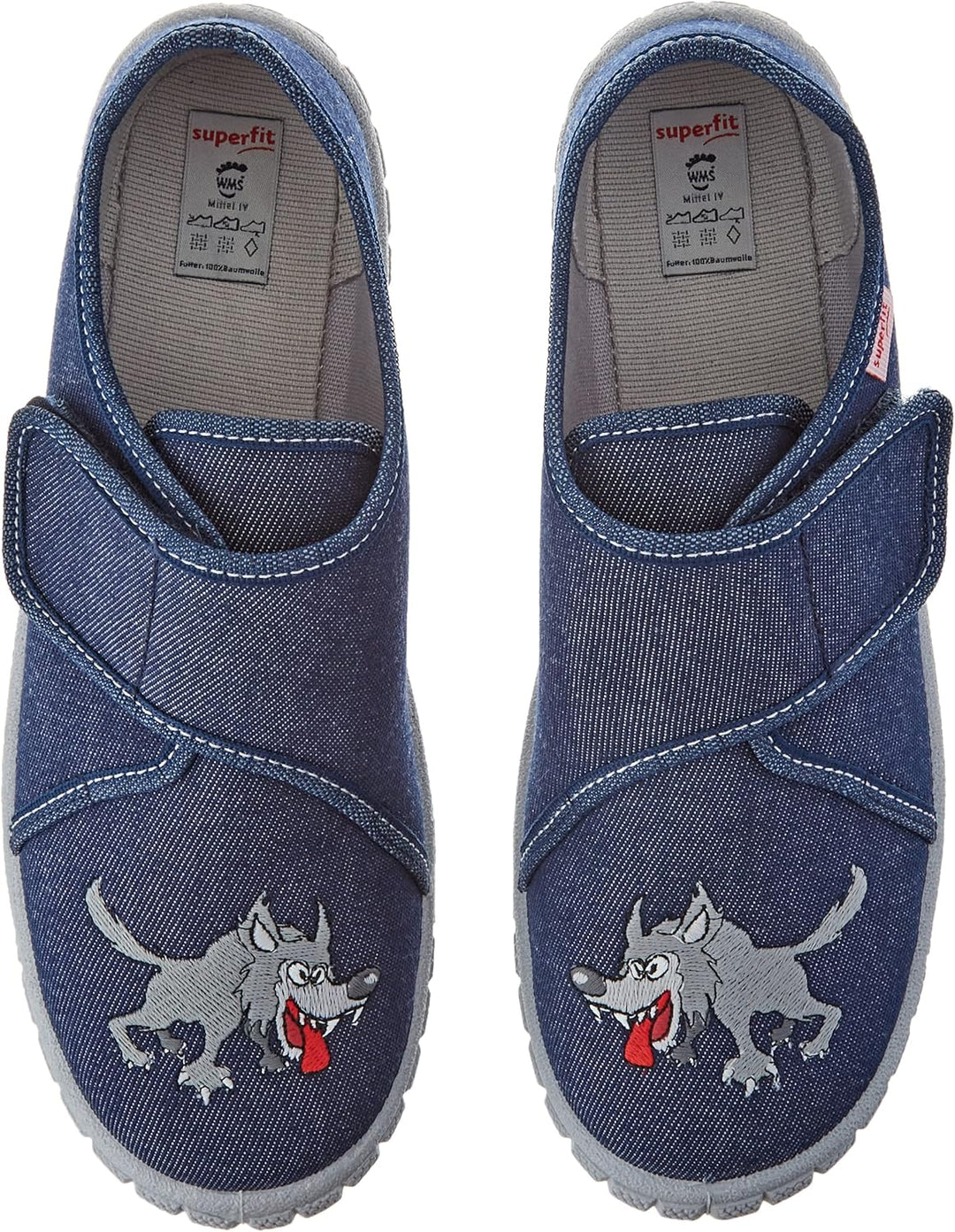 Superfit Jungen Bill Hausschuhe 26 EU Blau 8020, 26 EU Blau 8020