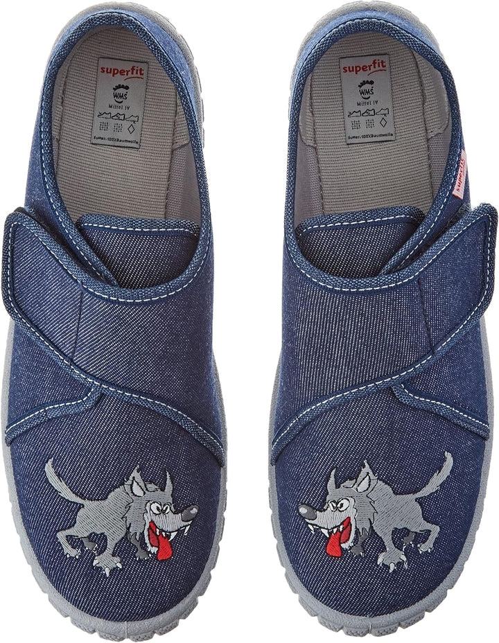 Superfit Jungen Bill Hausschuhe 26 EU Blau 8020, 26 EU Blau 8020