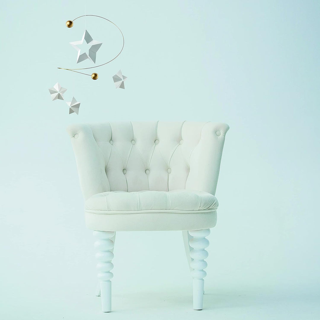 Flensted Starry Night 4 Mobile aus Siebdruckfolie und Holz hergestellt, in der Farbe: Weiss/Gold, Ma