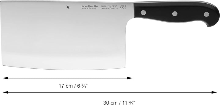 WMF Spitzenklasse Plus Chinesisches Hackmesser 30 cm, Made in Germany, Messer geschmiedet, Performan