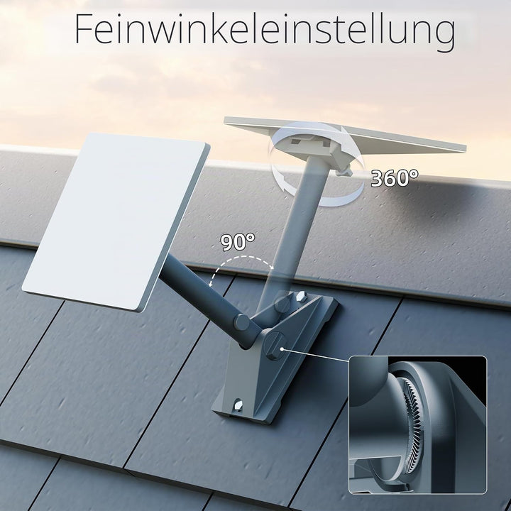 Joinfworld Starlink Gen 3 Halterung,360° Verstellbare V3 Starlink Wandhalterung,starlink mini halter