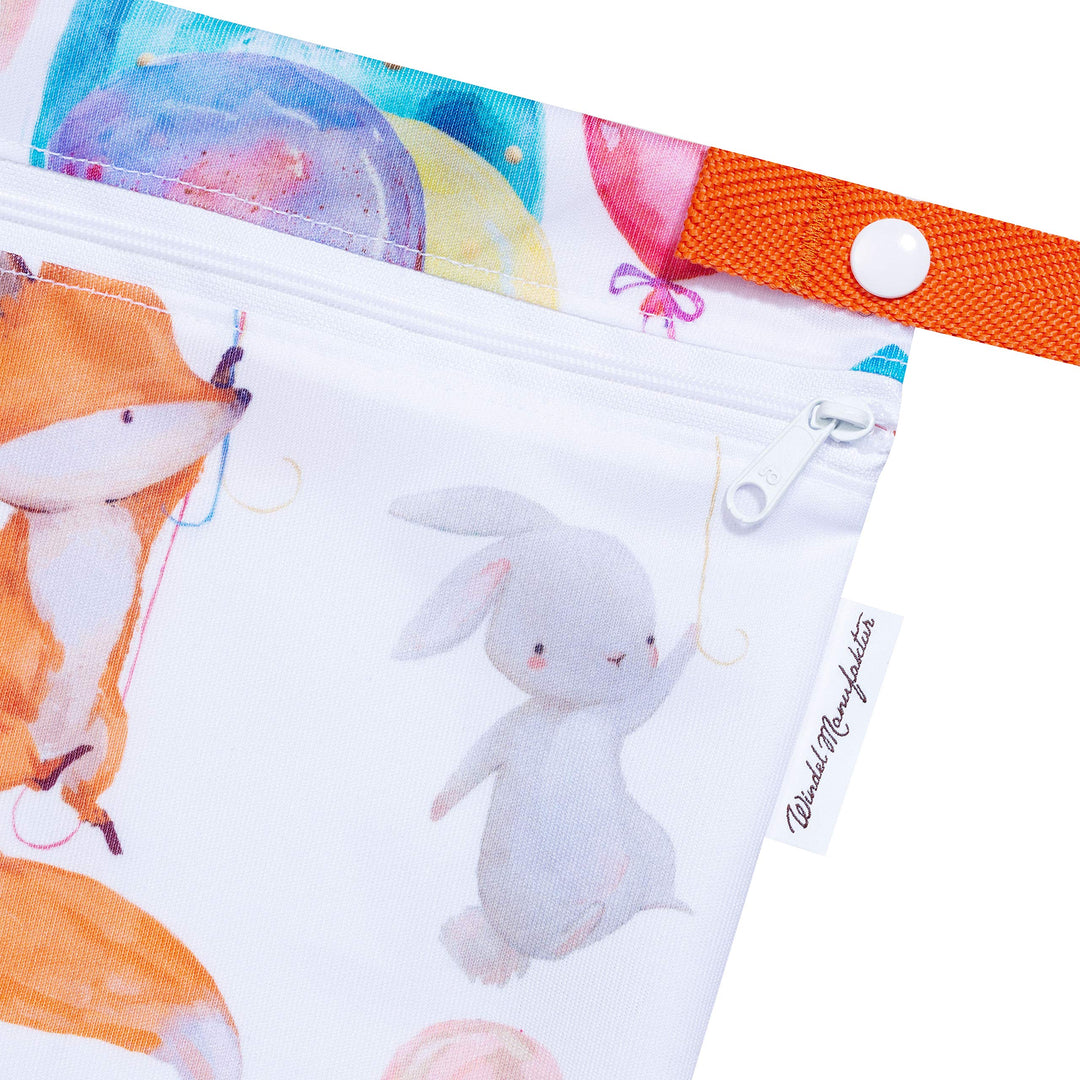 Wetbag, atmungsaktive und wasserabweisende Nasstasche - Made in Germany (klein, Ballonparty) S (1er