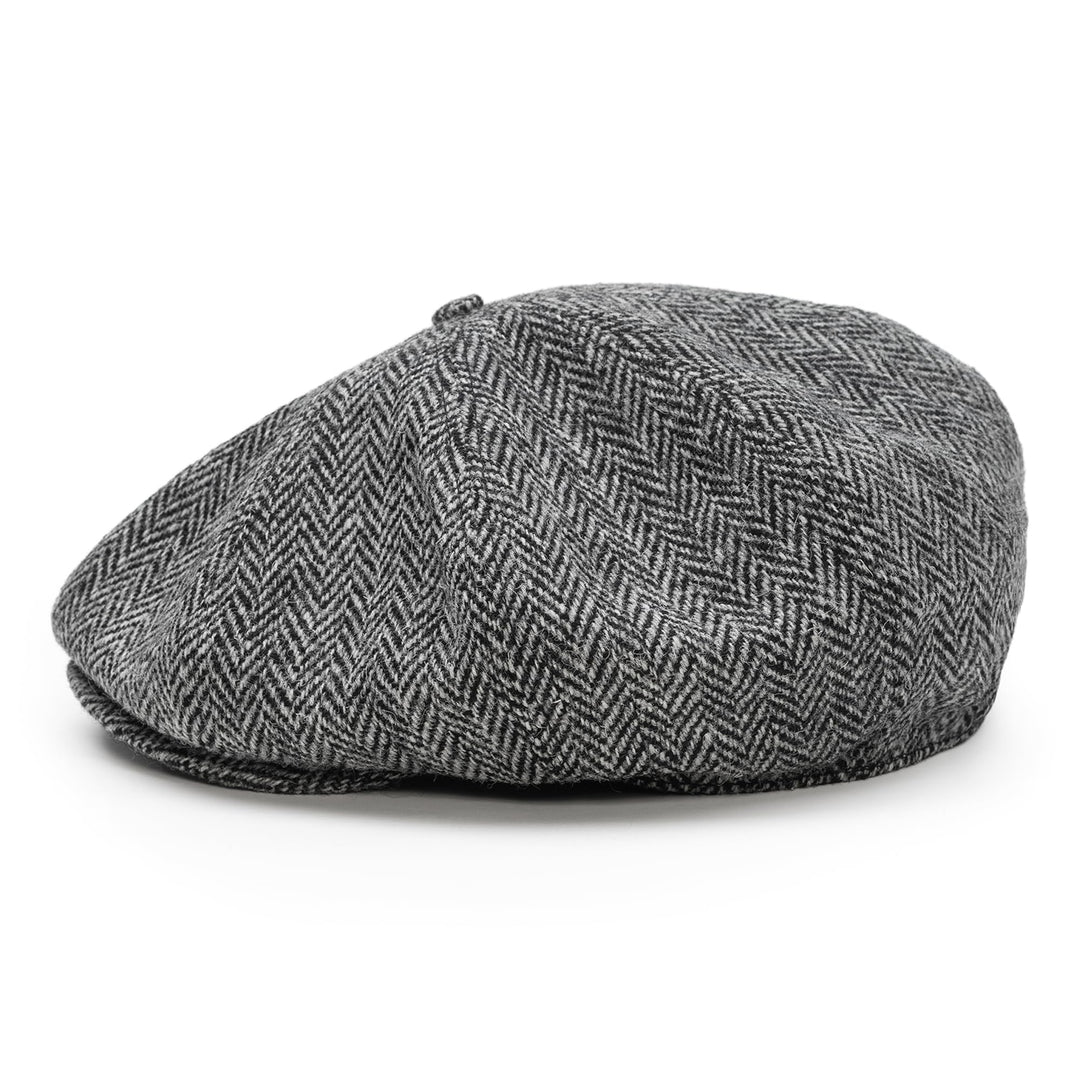 Sterkowski Peaky Style | Harris Tweed Schiebermütze für Herren | Warm Komfortabel Schirmmütze 54 Sch