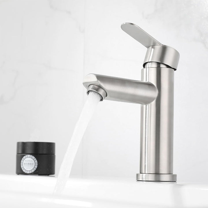 Wasserhahn Bad Silber Waschtischarmatur Hoch Badarmatur Waschbecken Armaturen Edelstahl 304 Waschbec