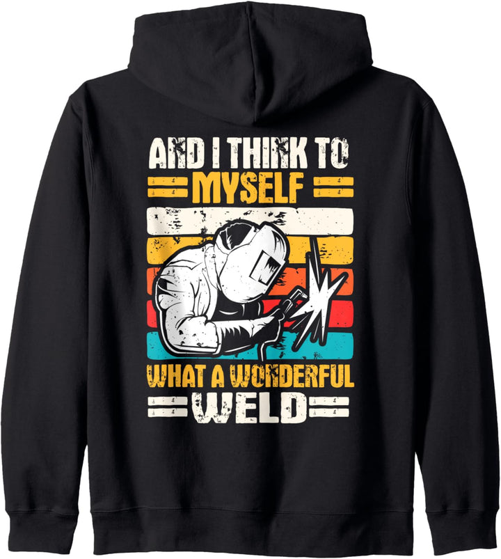 Welder Gifts Welding Design On Back Of Clothing Kapuzenjacke