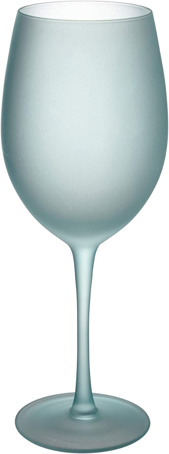 Villa d'Este Home Tivoli Shades of Blue Gläser, 6 Stück, frosted Glas, 550 ml