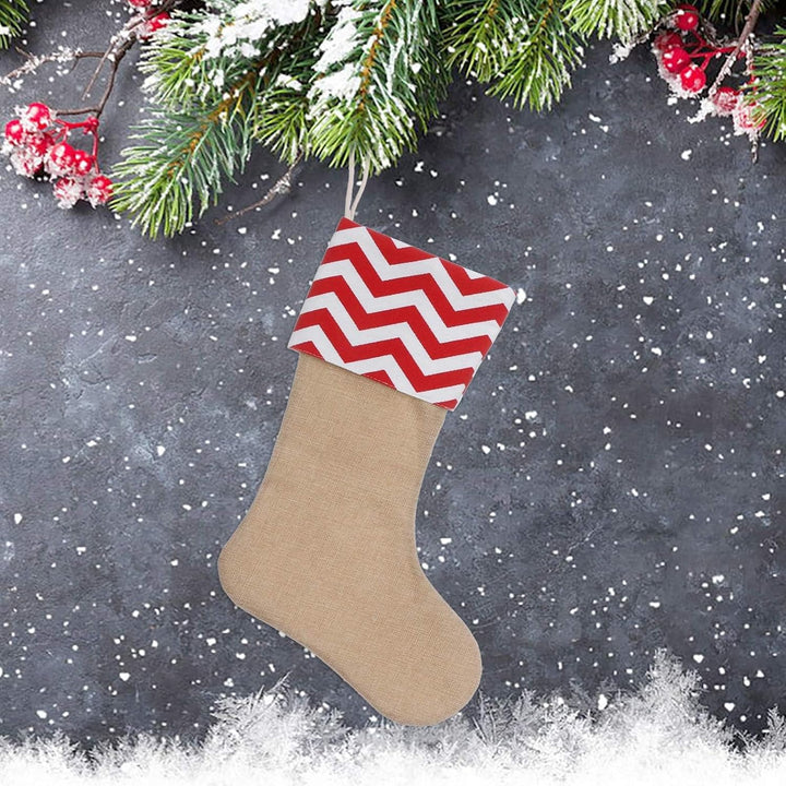 Sackleinen Weihnachtsstrumpf Weihnachten Socken Sackleinen Geshenkbeutel Weihnachtsdekoration Weihna