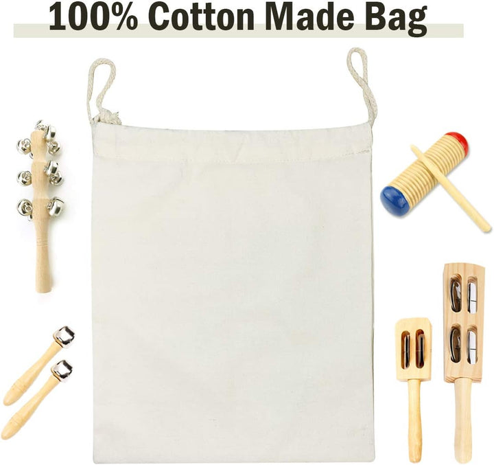 ULIFEME 23 Stück Musikinstrumente Set, Musical Instruments Holz Percussion Set für Kinder, Baby und
