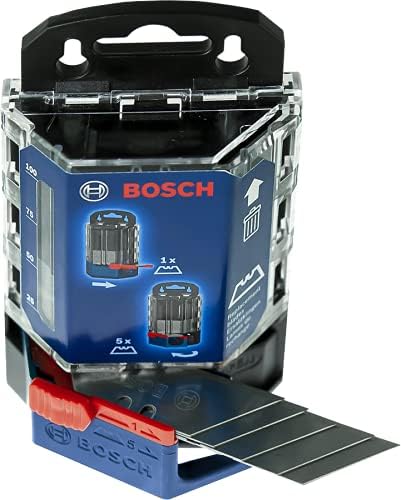 Bosch Professional 50 Ersatzklingen im Dispenser (Kompatibel mit Bosch Professional Trapezklingen Me
