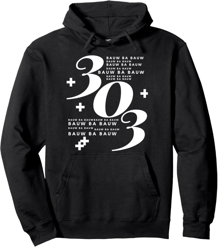 Techno Acid Design 303 Bauw ba Bauw Bauw Das ist der Sound. Pullover Hoodie