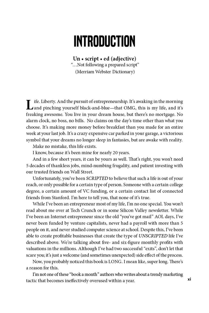 UNSCRIPTED: Life, Liberty, and the Pursuit of Entrepreneurship, Taschenbuch