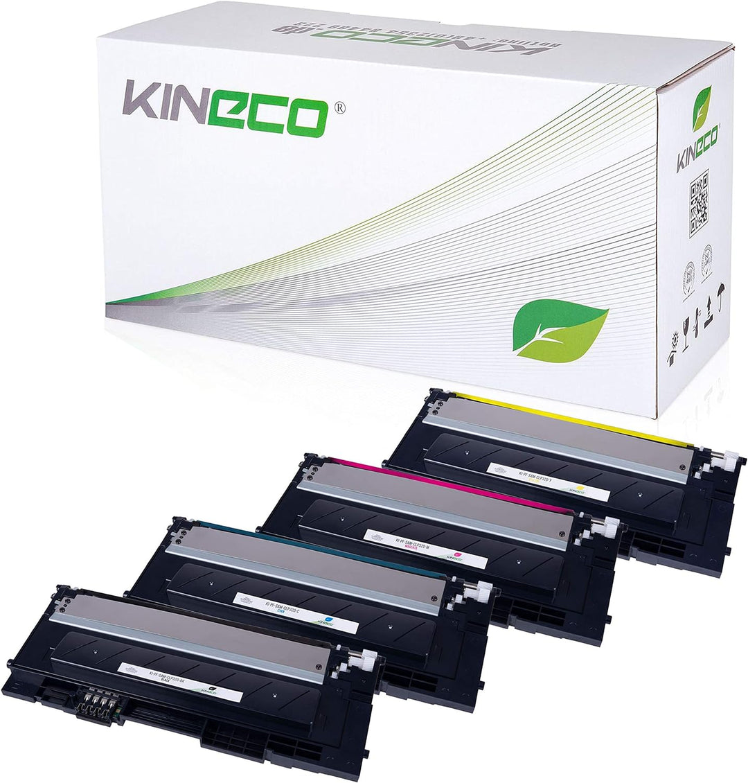 4 Toner kompatibel mit CLP-320 für Samsung CLP-325, CLX-3180, CLX-3185 - Schwarz 1.500 Seiten, Color