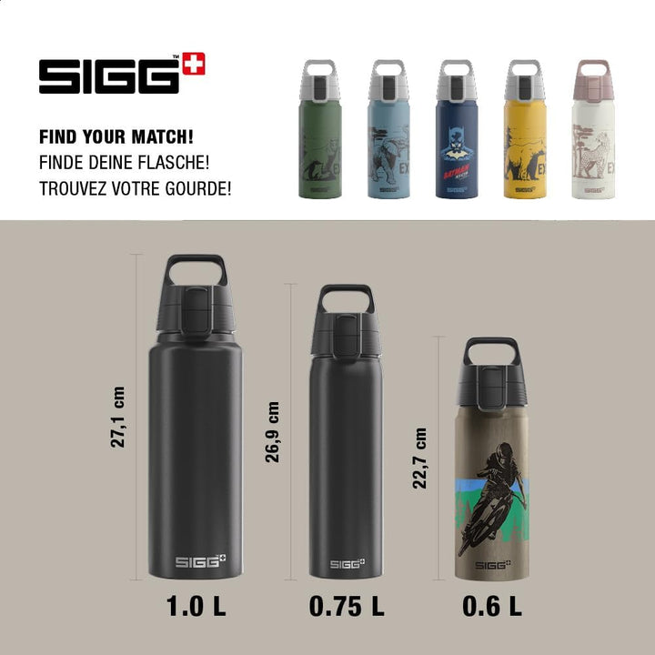 SIGG - Alu Trinkflasche Kinder - WMB ONE - Made in Switzerland - Für Kohlensäurehaltige Getränke Gee