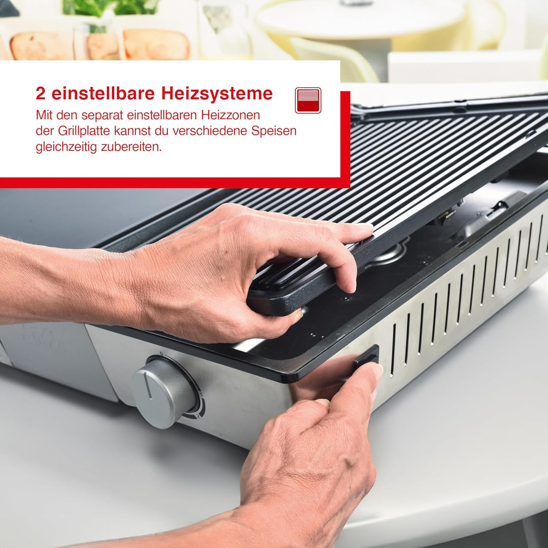 Solis Teppanyaki@Home 795 Tischgrill - Elektrogrill - Plancha Grillplatte - Teppanyaki Grill mit Glo