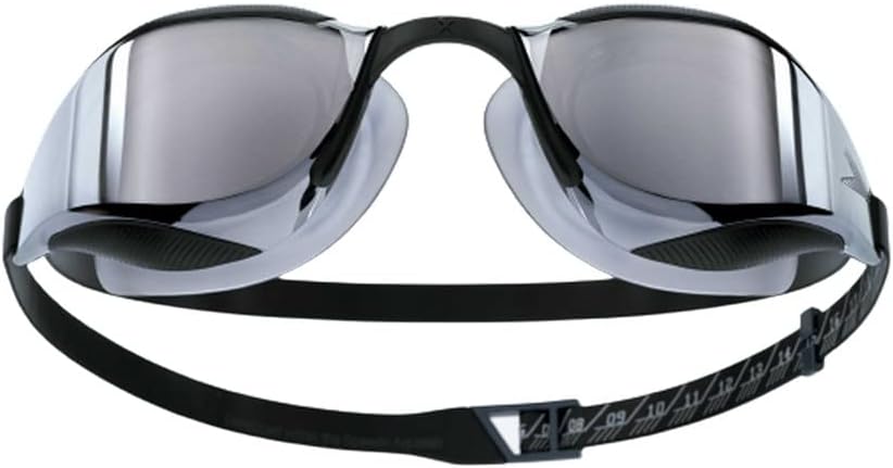 Speedo Unisex Fastskin Hyper Elite Mirror Schwimmbrillen (1er Pack) Einheitsgrösse Schwarz/Oxidgrau/