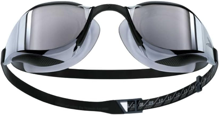 Speedo Unisex Fastskin Hyper Elite Mirror Schwimmbrillen (1er Pack) Einheitsgrösse Schwarz/Oxidgrau/