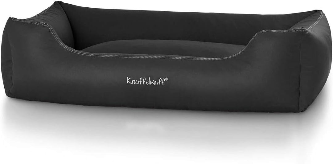 Knuffelwuff Kunstleder Hundebett Sidney XXL 120 x 85cm Schwarz