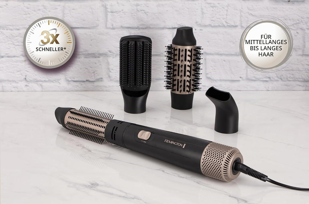 Remington Warmluftbürste [inkl. 4 Aufsätze: 38mm&amp;50mm Rundbürste, Stylingdüse, Flachbürste] Blow Dry