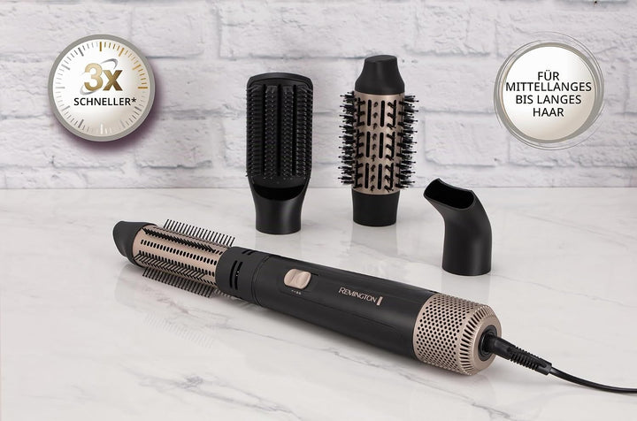 Remington Warmluftbürste [inkl. 4 Aufsätze: 38mm&amp;50mm Rundbürste, Stylingdüse, Flachbürste] Blow Dry