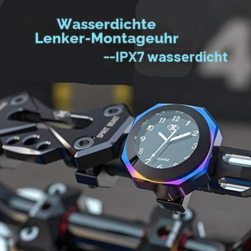 Motorrad wasserdichte Uhr schwarz blau rot silber für Fahrrad/Motorrad/SUV verschiedene Modelle, pas