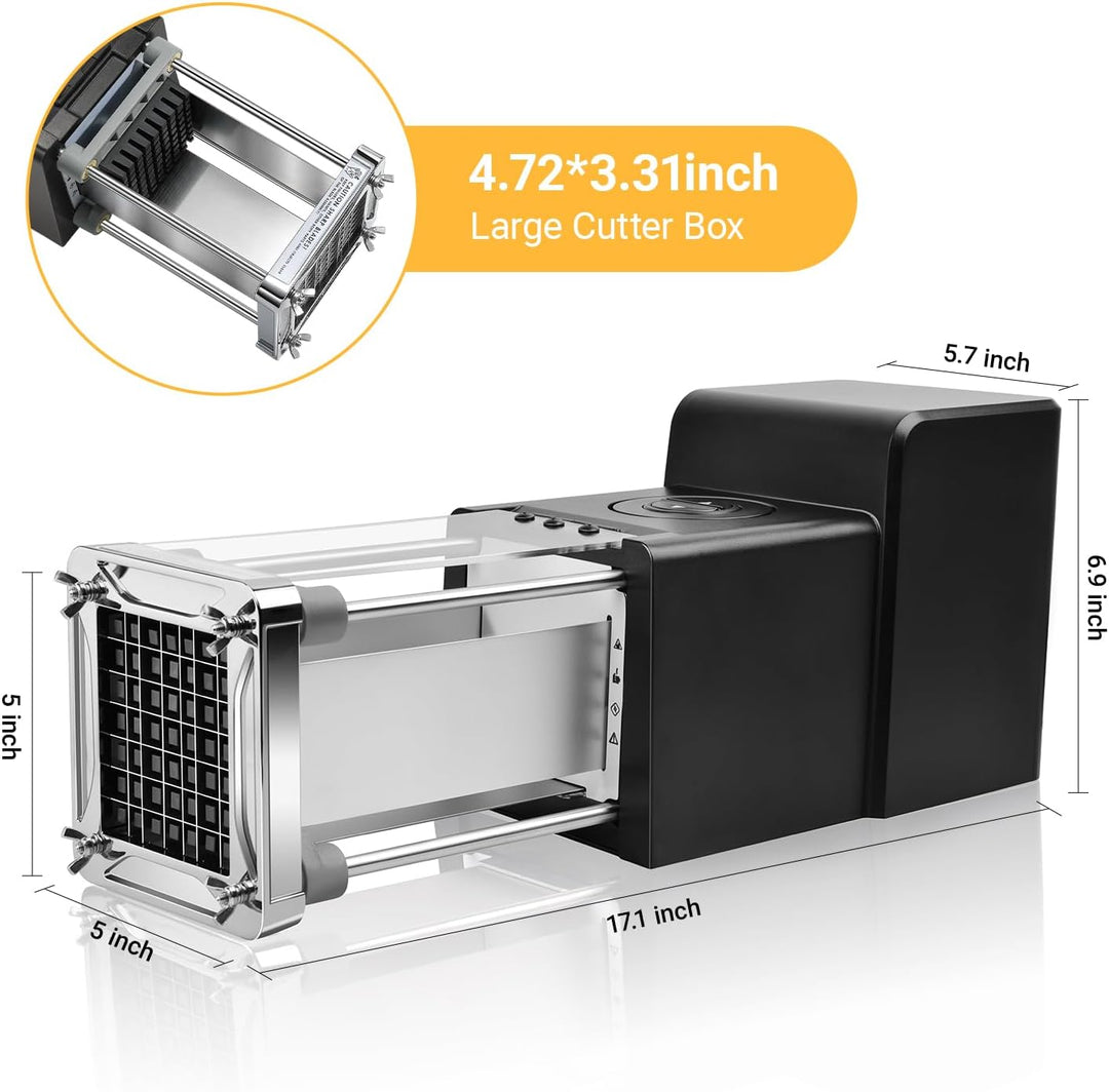 Sopito Elektrischer Pommes Frites Schneider, Professioneller Edelstahl Elektrischer Kartoffelschneid