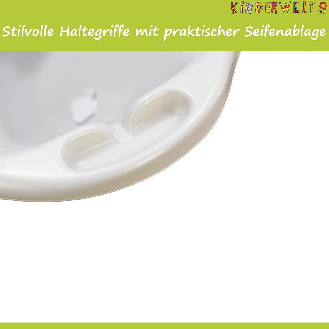 KiNDERWELT Babywanne 84 cm - Baby Badewanne mit Winnie Pooh Motiv - BPA-Frei - Wanne zum Baden für B