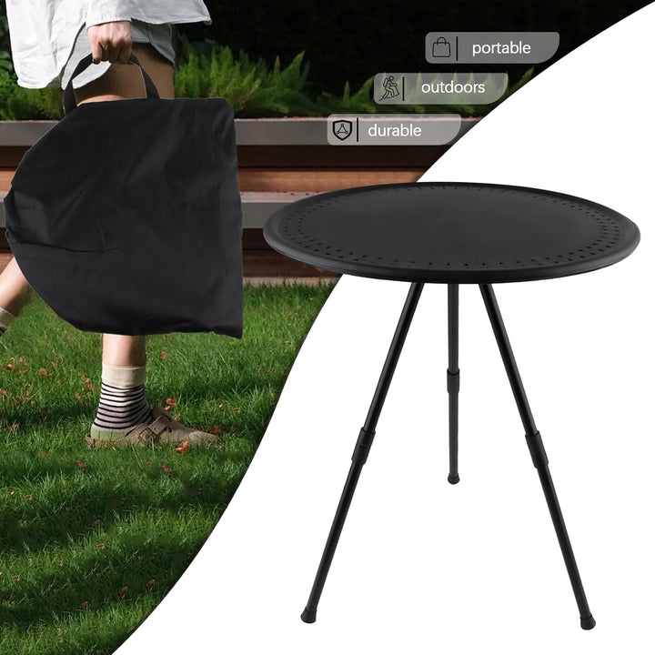 dellyy Camping Tisch Mini Faltbarer 38cm Klappbar Ausziehbarer Campingtisch Mini|Picknicktisch Outdo