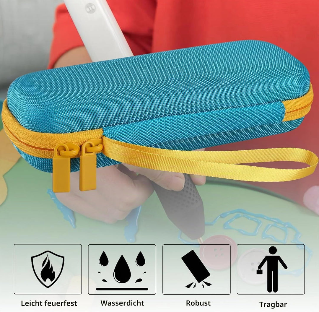 co2CREA Hart Tragbare Schutzhülle Etui Tasche für Bosch Akku Heissklebestift Gluey, Tragetasche komp